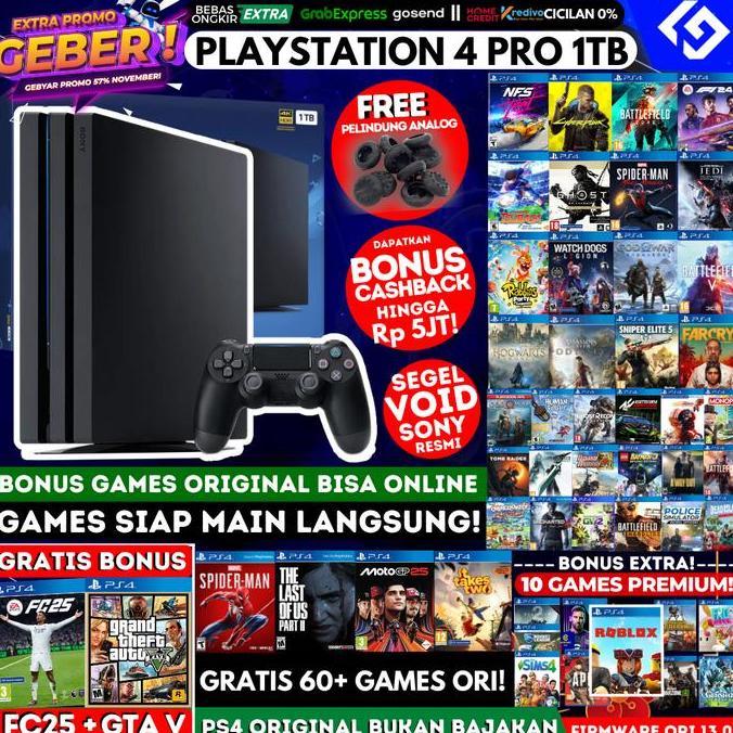 PS4 Pro 1TB Ori dan Bergaransi/Playstation/Bukan PS 4 bukan Slim Fat