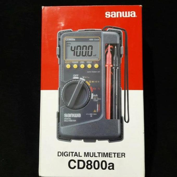Multitester Digital Original. Sanwa asli CD-800a. Tester meter digital