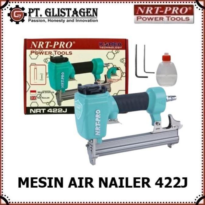NRT PRO 422J Mesin Paku Tembak Angin Kompresor Stapler Gun Air Nailer Paku U Staples 422