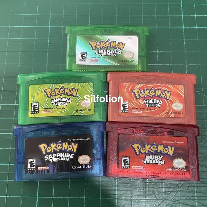 Pokemon Emerald Ruby Sapphire Fire Red Leaf Green Gameboy GBA Nintendo