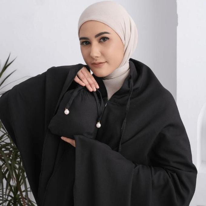 Mukena Dewasa Traveling Polos 2In1 Katun Resleting mukena  traveling