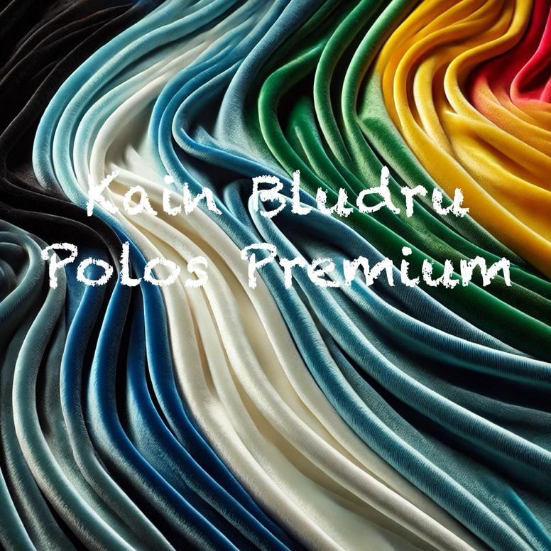 Kain Bludru Stretch Polos Premium Per Meter Bahan Halus & Mewah | Untuk Gamis & Baju Pesta