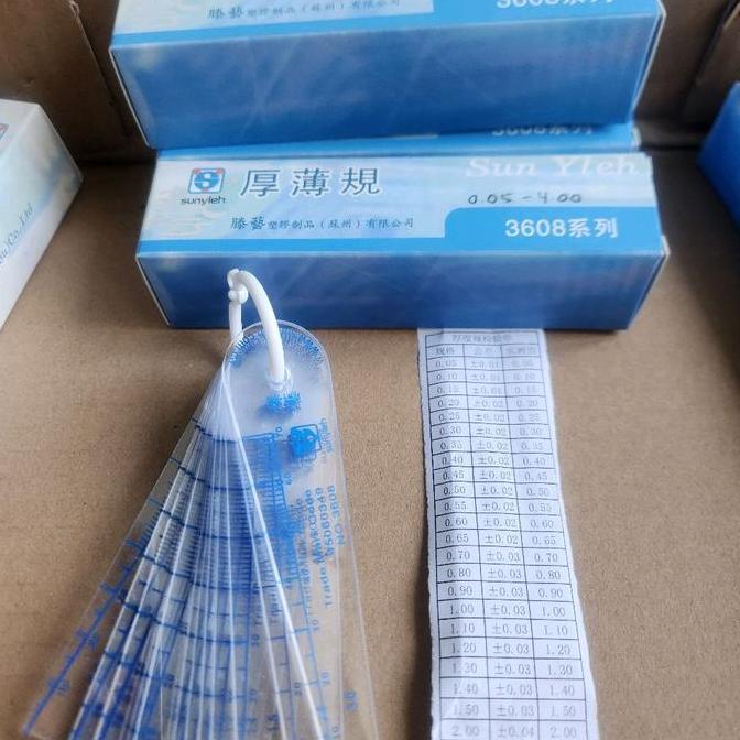 Feeler Gauge Plastic 0,05-4Mm (25 Lembar) Sun Yleh  Sale