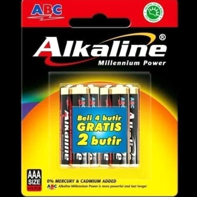 New- Baterai Alkaline ABC AAA A3 Kecil Batere Battery ABC Batere AAA Isi 6