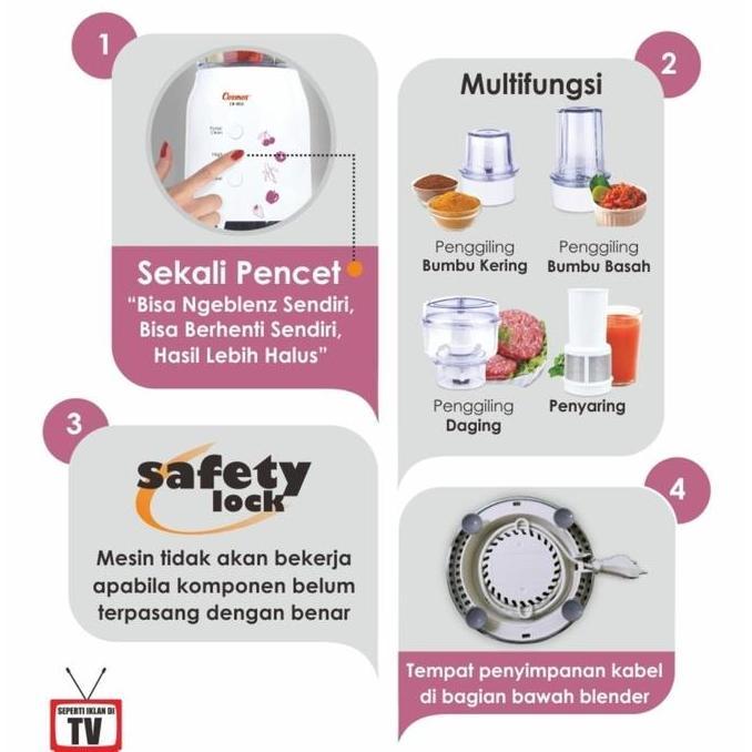 Blender Cosmos Blenz Komplit CB 802 / CB802 / CB-802