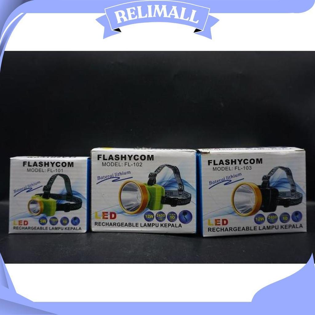 Senter Kepala / Lampu Kepala Headlamp Cahaya Putih Kuning Promo