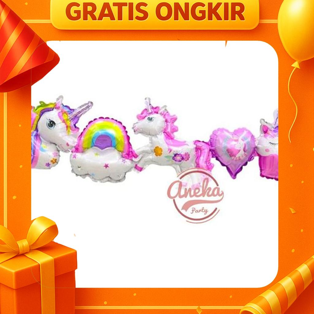 Balon Foil Karakter Sambung / Balon Karakter Sambung / Balon Karakter