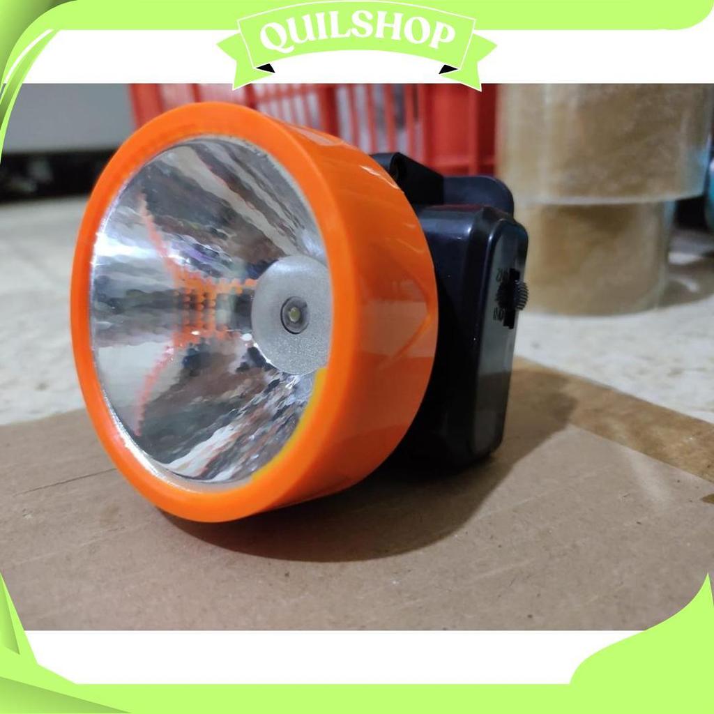 Senter Kepala / Lampu Kepala Headlamp Cahaya Putih Kuning D Cod