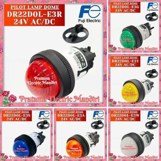 Promo FUJI Pilot Lamp DR22DOL-E3R DR22DOL-E3Y DR22DOL-E3G DR22DOL-E3W Diskon