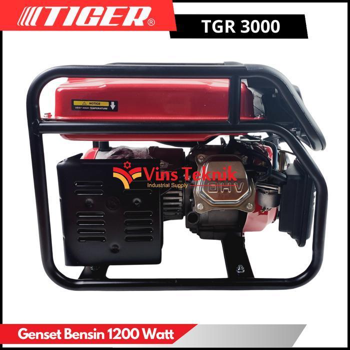 Tiger Tgr3000 Genarator Set Genset 4Tak Genset Bensin 1200Watt Original Dan Terpercaya