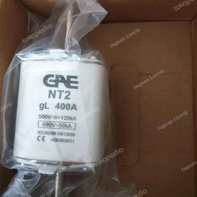 Promo NT Fuse Size 2 400A GAE / HRC Fuse Link / NH2 / NT2 400A Diskon