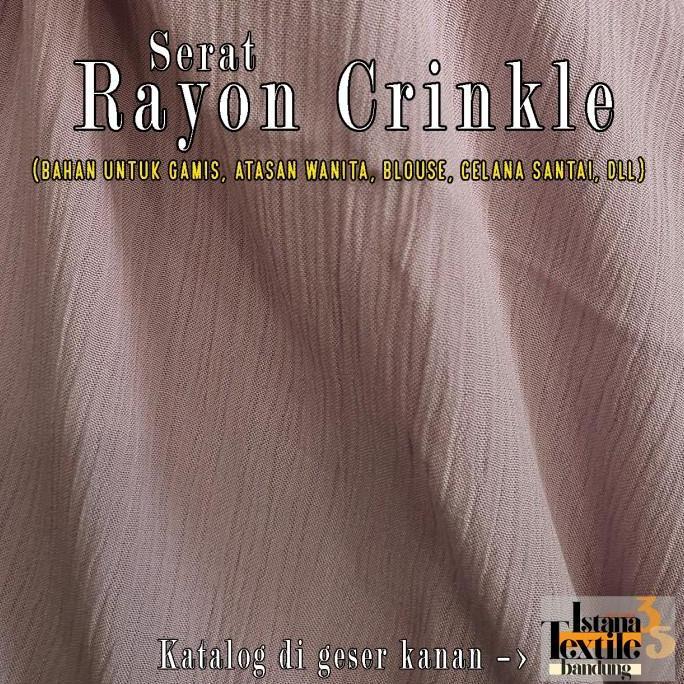 New- 1/2 meter katun Rayon Crinkle Krinkle #Premium