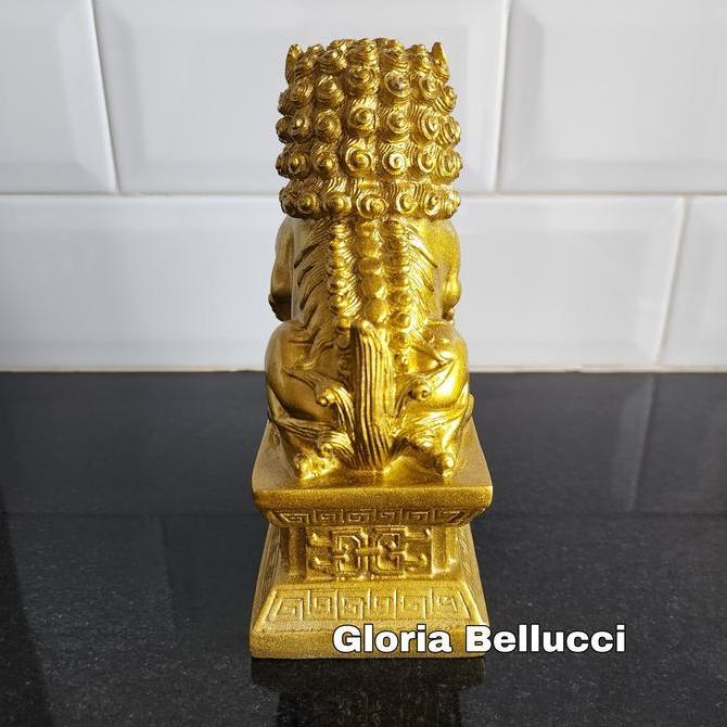 Patung Qilin Pajangan Kilin Fengshui Singa Batu Decoration