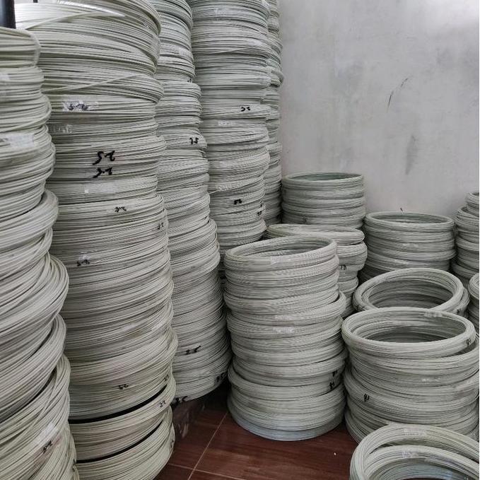 New- Murah Jeruji fiber putih roll semua ukuran 0.5mm-4mm untuk sangkar,  kepingan naga, layangan hi
