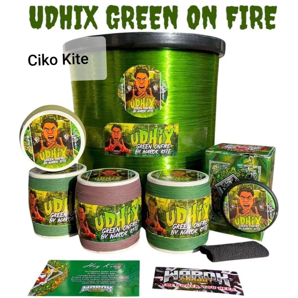 Gelasan Matot Warok UDHIX Green Onfire 0,23Matot Super Tajam Daily & Turnamen