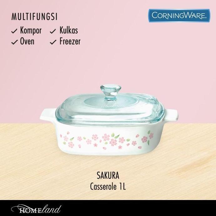 Corningware Sakura Casserole / Panci Kaca CO