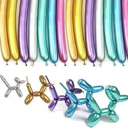 New- Balon Latex TWIST CHROME