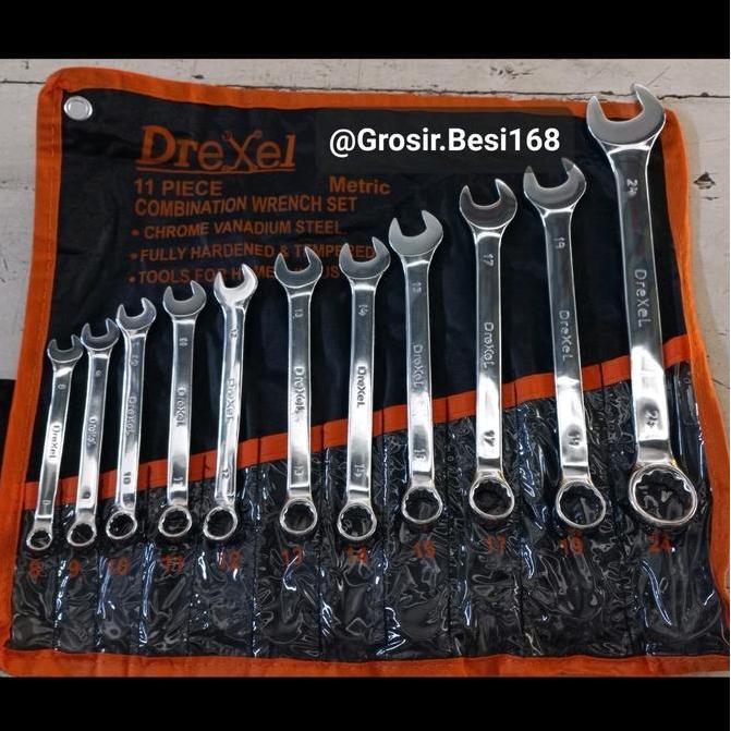 TERMURAH - Kunci Ring Pas Set Drexel 11pcs 8-24 Original Diatas Venus diamond bison orange tekiro 2