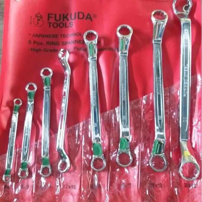 Kunci Ring Set Fukuda Japan  6-22 Double Ring