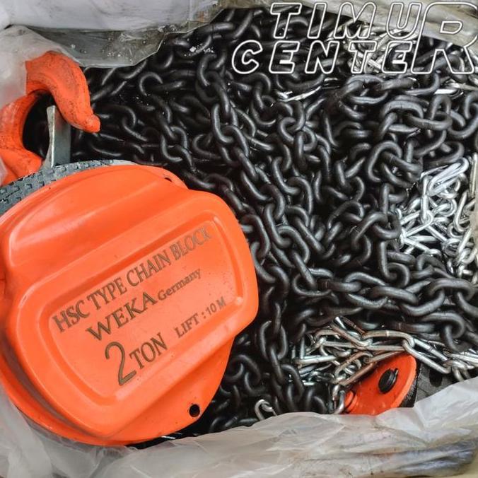 TERBARU - Chain Block Takel 2 ton 10 meter WEKA Germany Katrol Rantai Manual