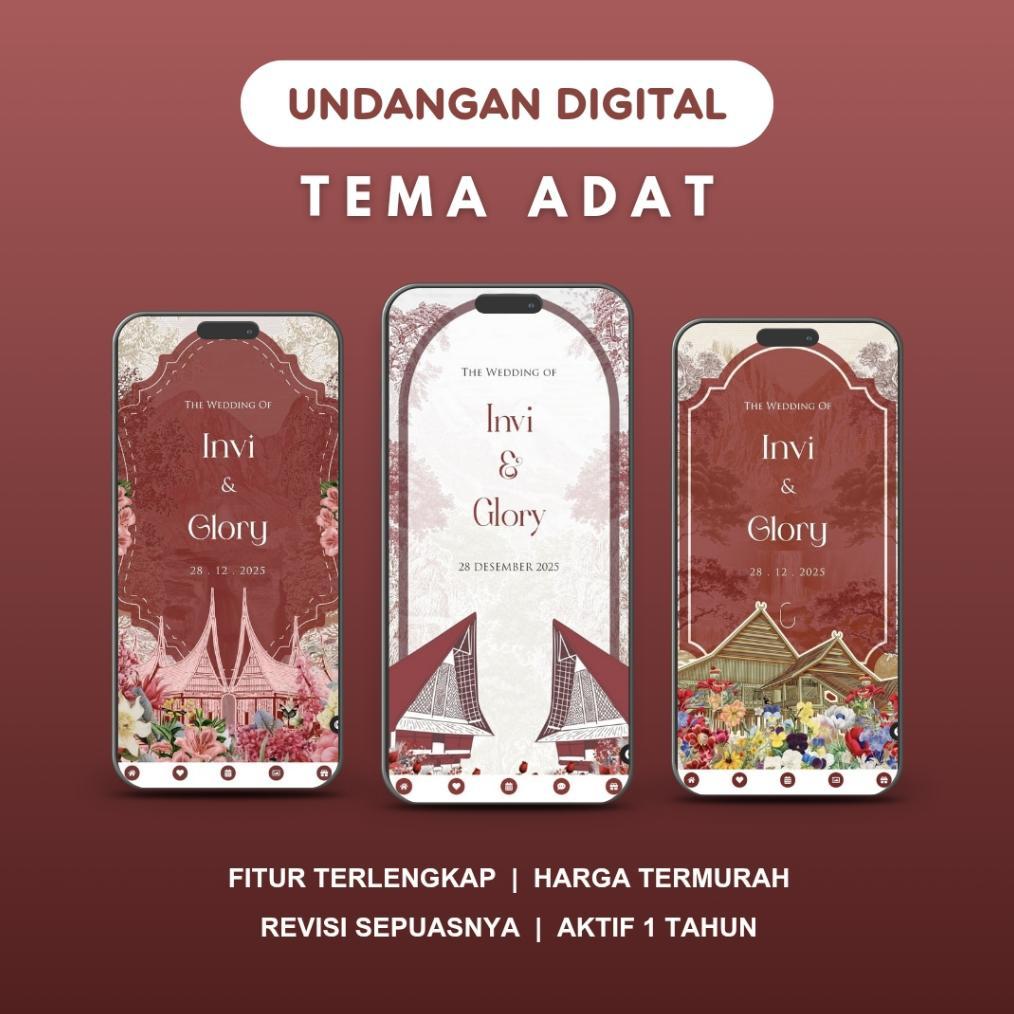 TEMA ADAT - Undangan Digital Pernikahan Website Tema Adat Jawa Minang Batak Betawi Sunda