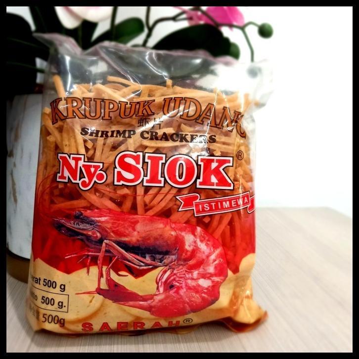 KERUPUK UDANG NY SIOK STICK DAN OVAL / KRUPUK MENTAH NY. SIOK JAKARTA