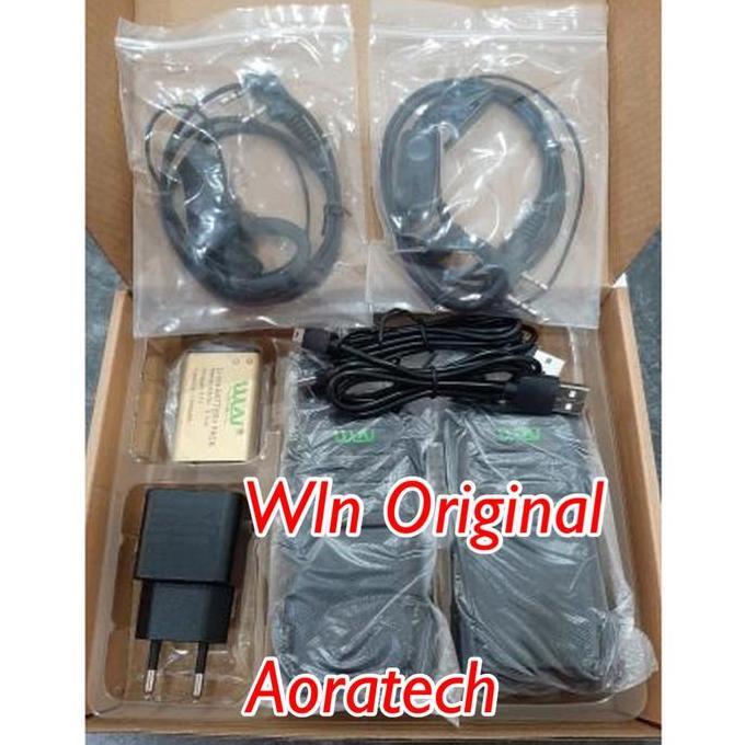 Walkie Talkie WLN HT KDC1 Radio KD C1 (isi 2pcs) Hitam 888s+EARPHONE