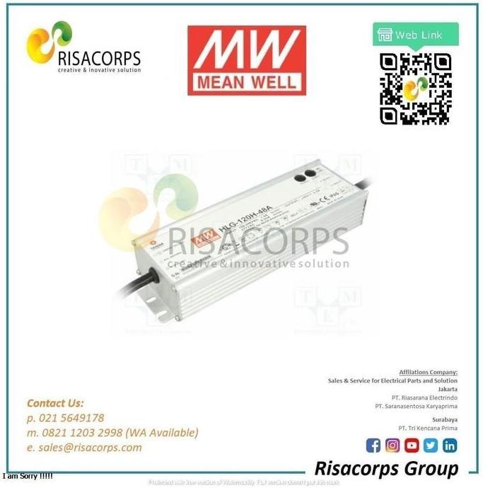 Promo MEAN WELL SWITCHING POWER SUPPLY HLG-120H-48A 120 WATT 48 VOLT Diskon