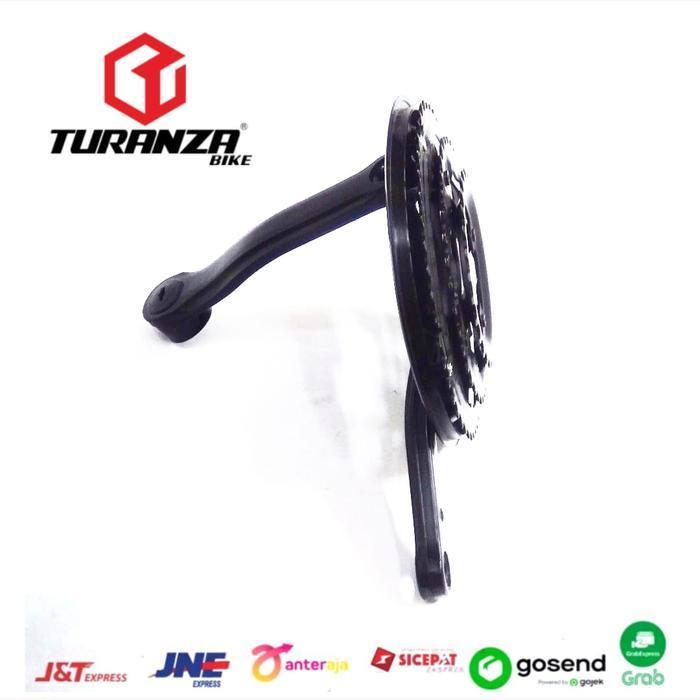 Crank Set Gir 3 Speed Chainring 28 38 48 T Sepeda Mtb Federal Polygon Original Dan Terpercaya