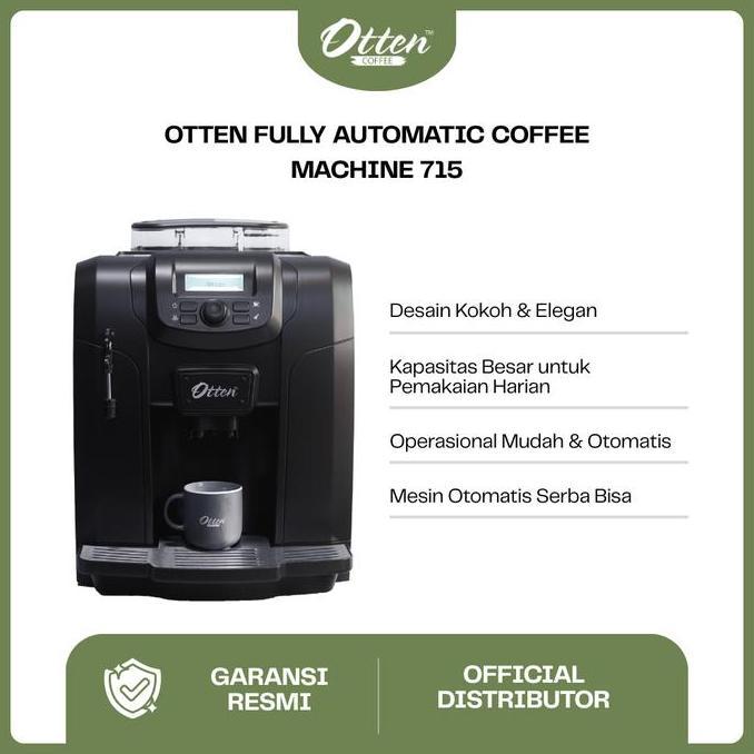 Terlaris Otten 715 - Fully Automatic Coffee Machine - Mesin Kopi Espresso Otomatis
