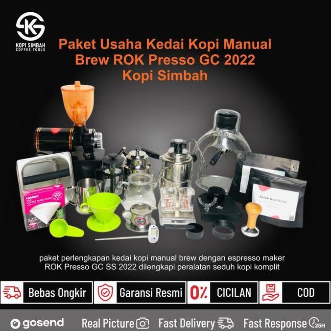 Terlaris Paket Usaha Kedai Manualbrew Rok Presso Mesin Alat Seduh Pembuat Kopi Manual Brew Cafe Set 