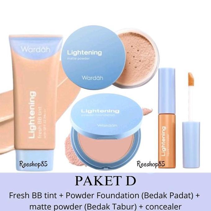 BEST WARDAH LIGHTENING PAKET MAKE UP LENGKAP 1 SET BASIC MAKE UP