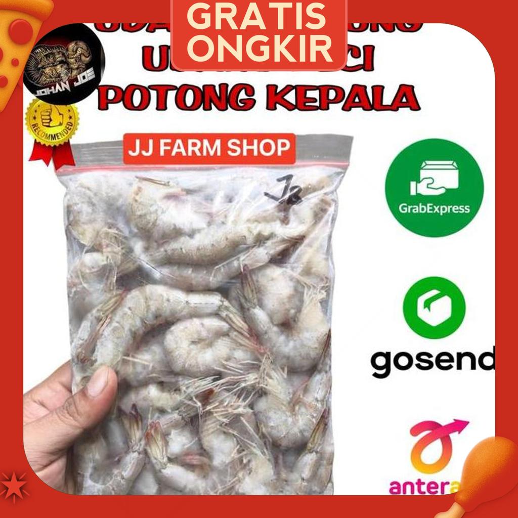 Udang Jerbung Udang Laut Segar Beku Tanpa Kepala Kualitas Jaminan Kemasan 500Gram Udang Konsumsi