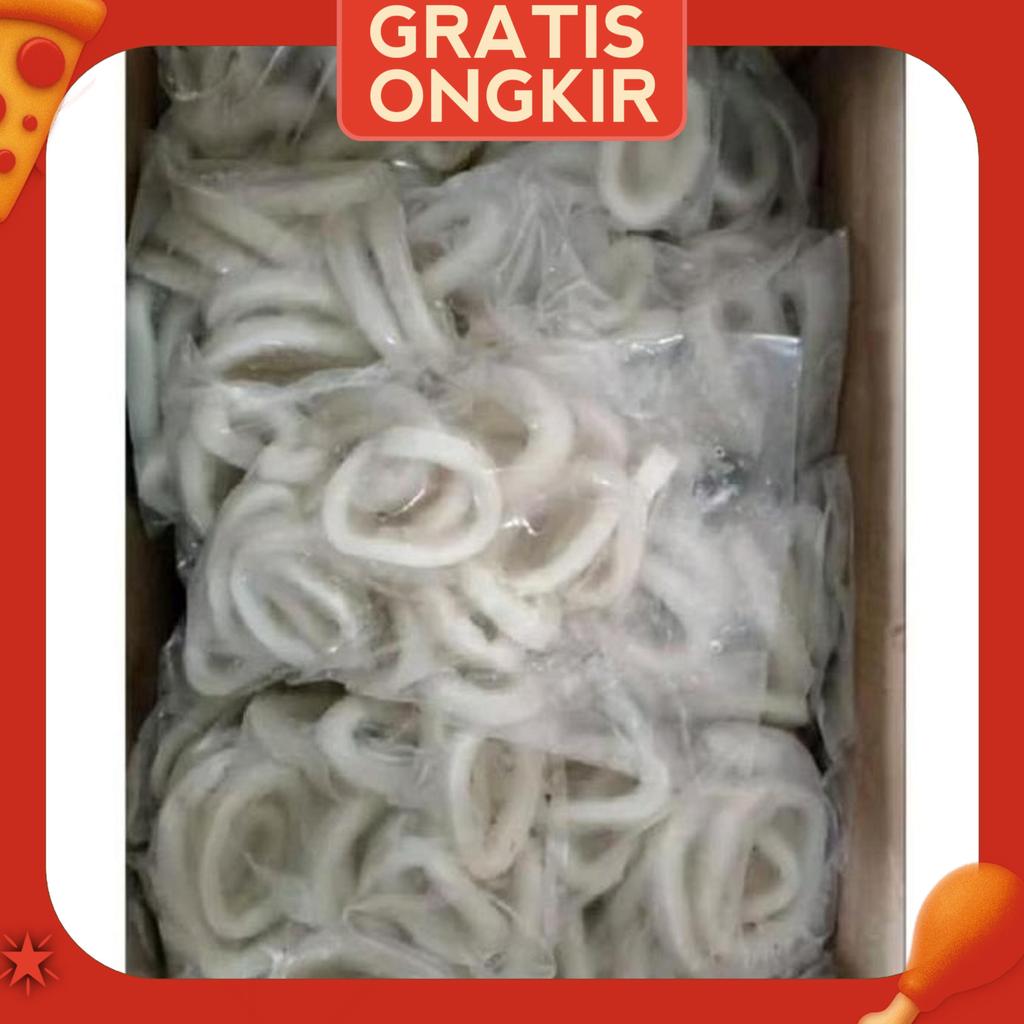 Cumi Ring Frozen 500Gram.