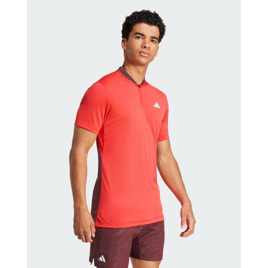 Adidas Tennis Pro Climacool FreeLift Polo Shirt - Red Terlaris