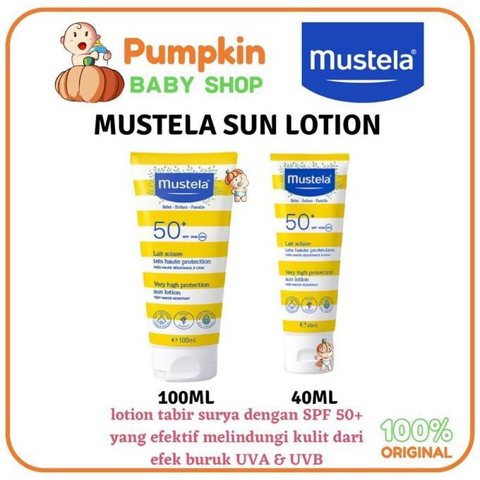 Mustela High Protection Sun Lotion Spf50+ Sunblok Anak Bayi Anak-Anak