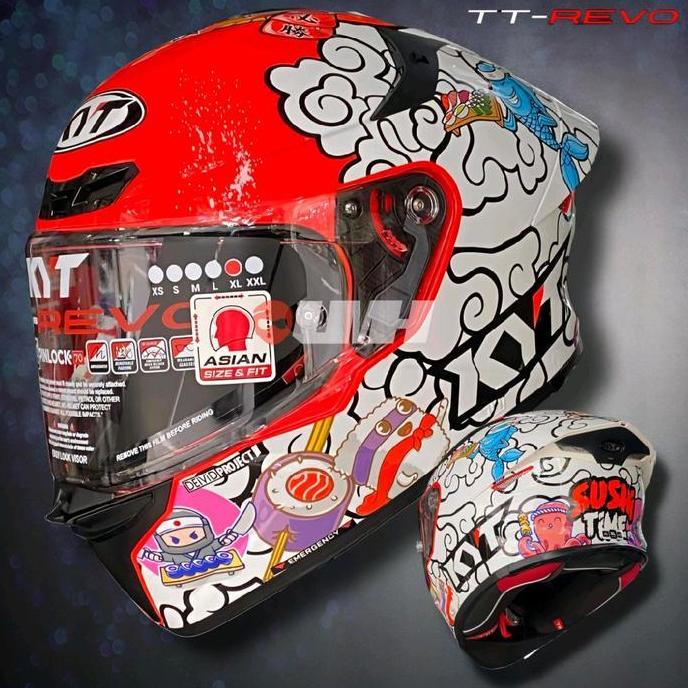 Helm fullface Kyt TT revo motof balap terbaru Terlaris