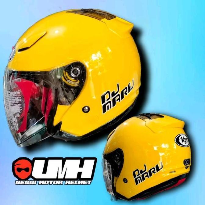 KYT DJ MARU POLOS ORIGINAL STANDAR DOT Terlaris