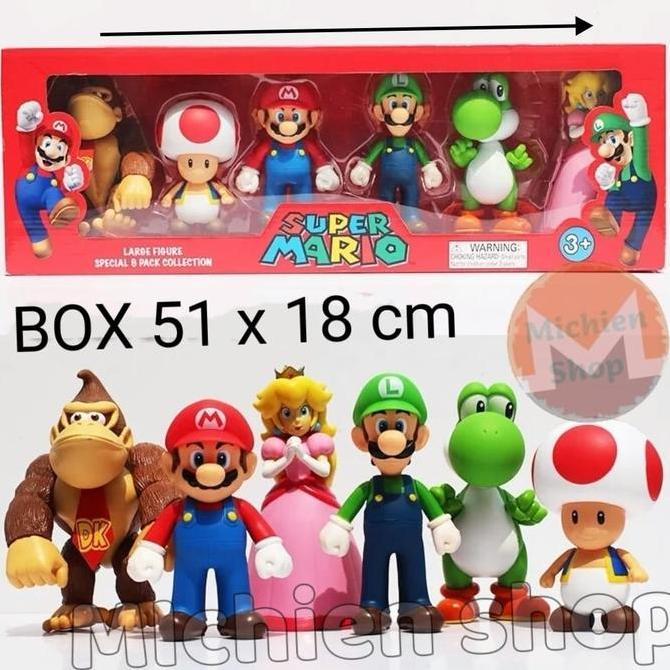 Action Figure Mario Bros Nintendo Toys Mainan
