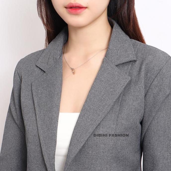 Dibihi - Blezer Jas Kerja Formal Kantor Wanita Bahan Gracella Premium Baju Blazer Tebal Cewek