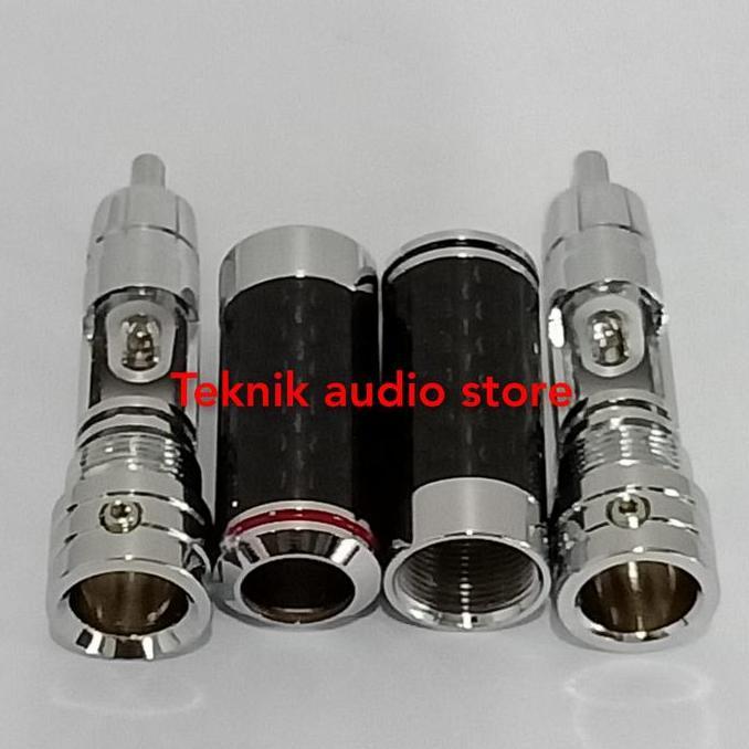 Jack RCA Rhodium Plated Model Carbon- High End Series