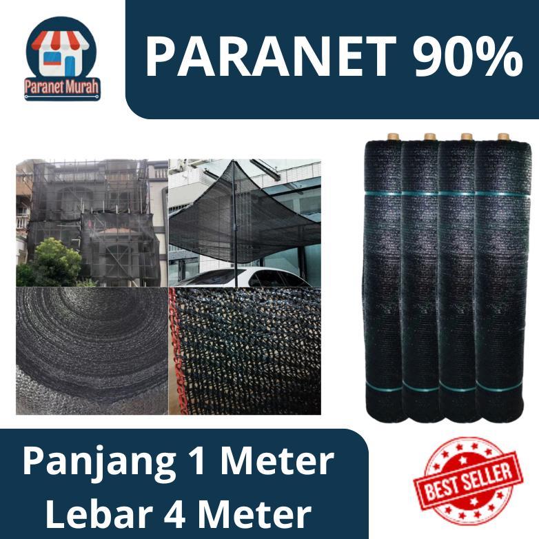 Bisa Cod Paranet 90% Lebar 4 Meter - Dekorasi Taman - Paranet Peneduh Anti Uv 