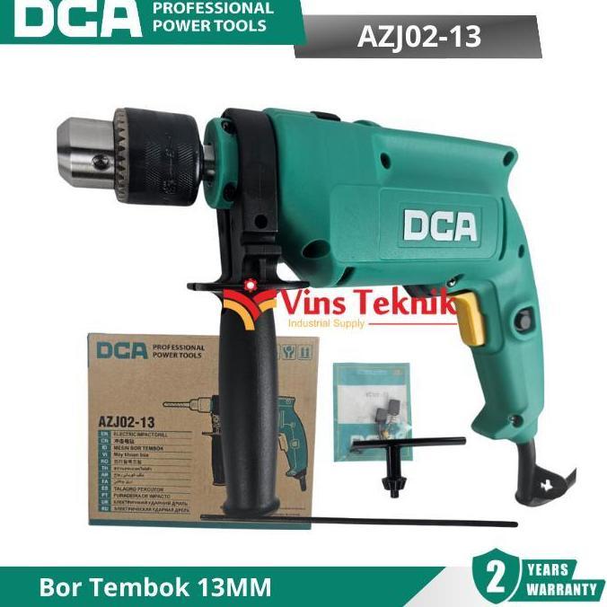 Sale Dca Azj02-13 Mesin Bor Tembok Listrik Impact Drill 13Mm 500Watt Azj 02-13