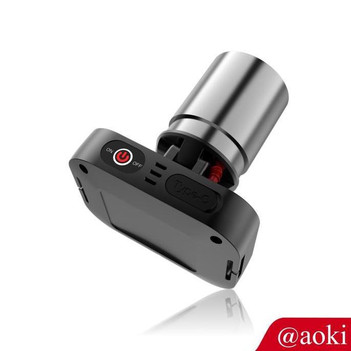 Dindaseller6 - Aoki Senter Kepala 8-15 Lumen Recharge Usb-C Zoom Fokus Terang