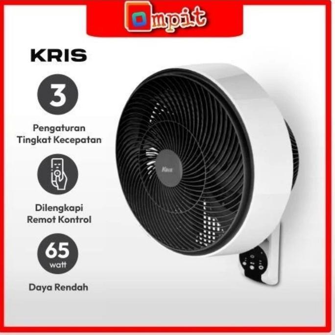 Terlaris Krisbow Kipas Angin Dinding Dengan Remote Wall Fan Kris Tipe Silent