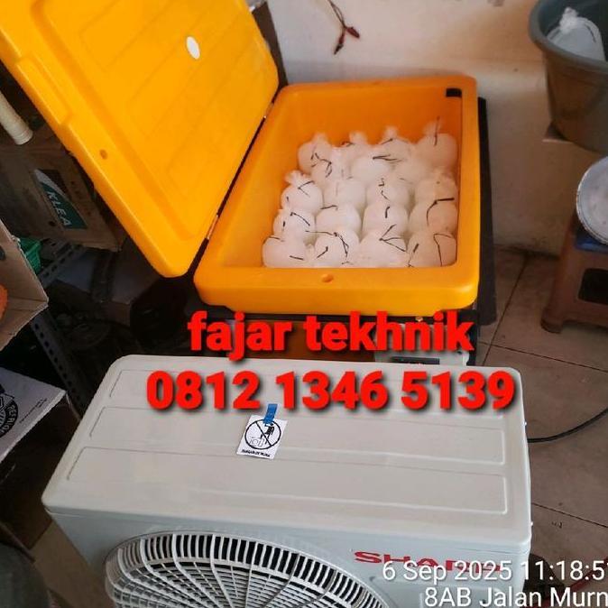 Terlaris Mesin Pembuat Es Batu Super Cepat 3 Sampai 3,5 Jam-Am Beku Kapasitas Box 120 Liter. Pengiri
