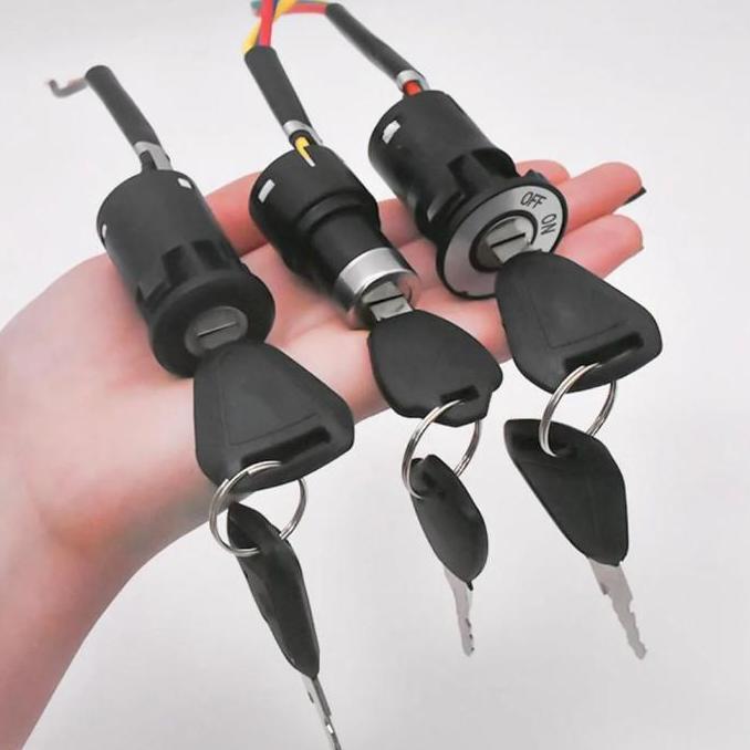 Kunci Sepeda Listrik 3 Kabel Kunci Kontak Sepeda Listrik Ignition Key Scooter Elektrik Ignition Key 