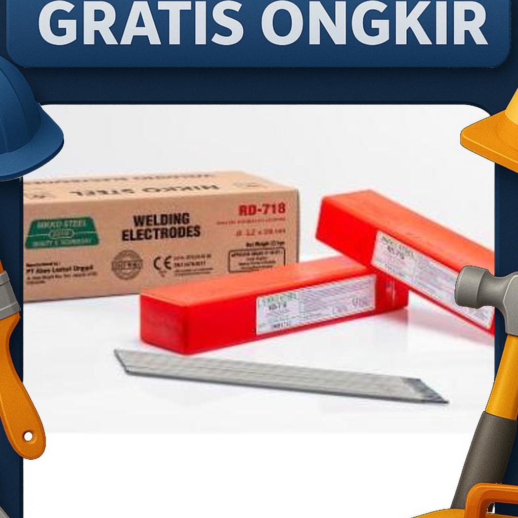 Kawat Las Nikko Rd-718 Aws E-7018 Rd718 E7018 (5 Kg)