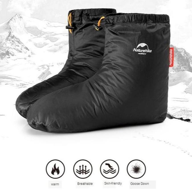SEPATU GOOSE DOWN NATUREHIKE NH18S023-T KAOS KAKI BULU ANGSA CAMPING