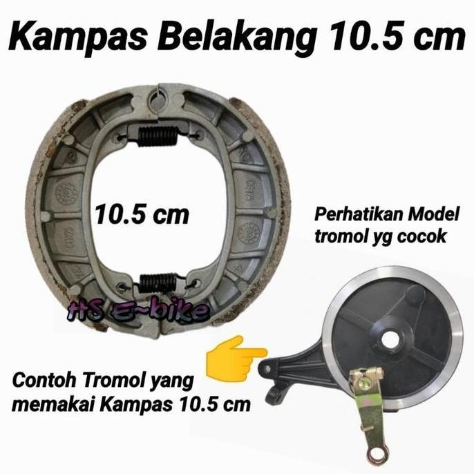 BRAKE PAD KAMPAS REM SEPEDA LISTRIK DEPAN&BELAKANG UNIVERSAL&BELAKANG GD Cakram Outdoor
